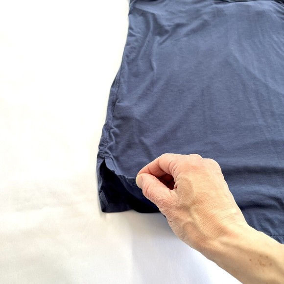 Athleta Tank Top Criss Cross Straps Built in Bra Size Small Blue Workout Gymwear - Picture 5 of 10